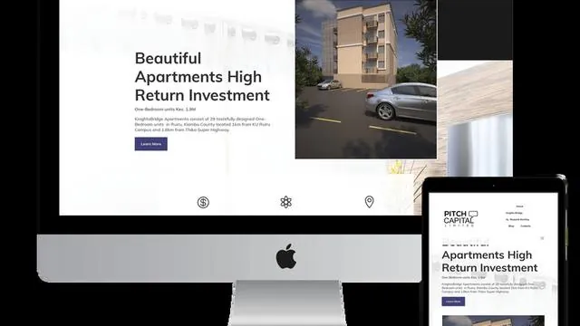 Pitch Capital website on desktop