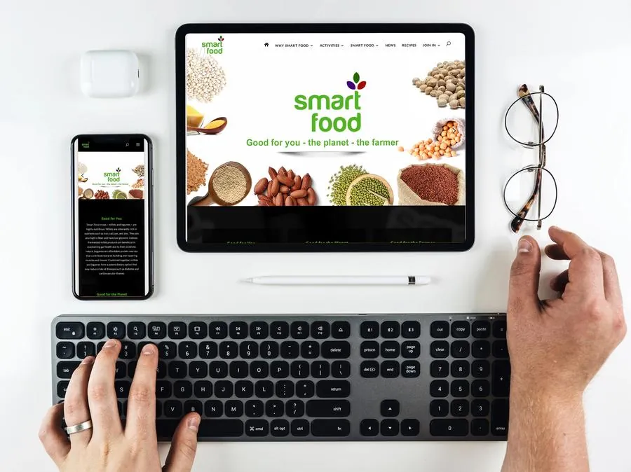 Smartfood ICRISAT campaign website across devices
